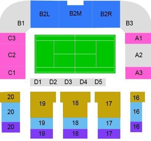 Ряд 19 2021. Ледовый дворец Крылатское схема зала. Теннис в Ледовом Дворце Крылатское. Схема ледового дворца Крылатское. Сектор с2 ряд 7 место 137.